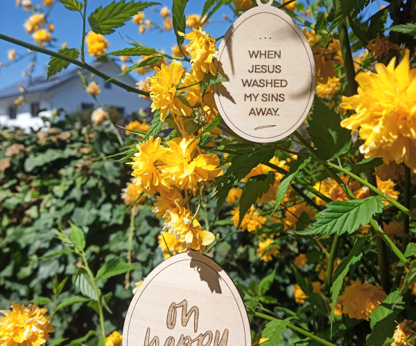 Osteranhänger "Oh happy day"