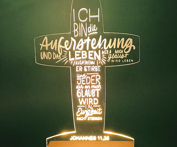 Leuchtbild Auferstehung
