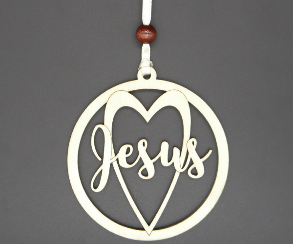 Runder Anhänger "Jesus"