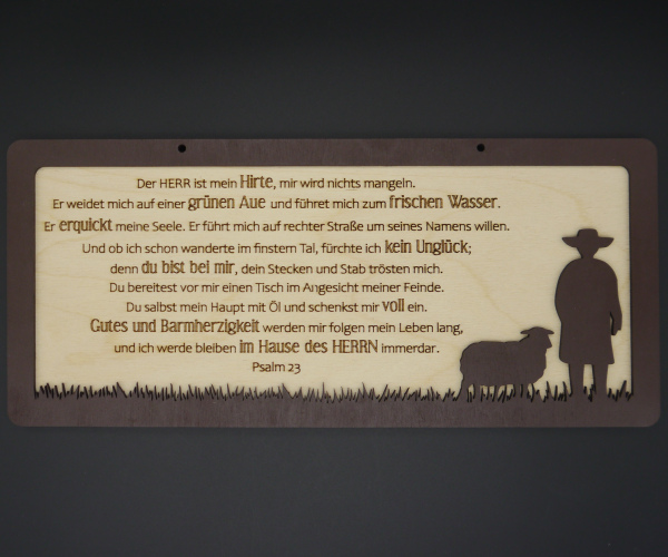 Wandbild "Psalm 23"