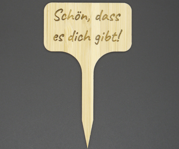 Pflanzenstecker "Schön, dass es dich gibt"