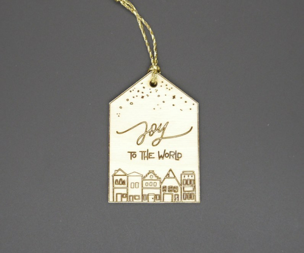 Anhänger "Joy to the world" klein