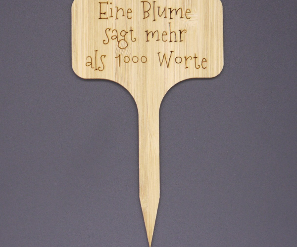 Pflanzenstecker "1000 Worte"