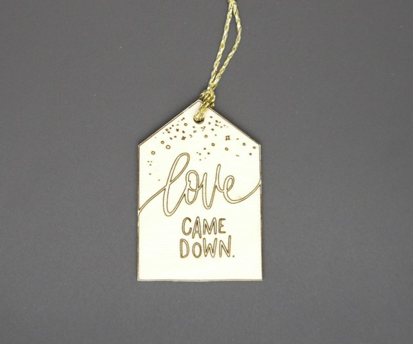 Anhänger "Love came down" klein