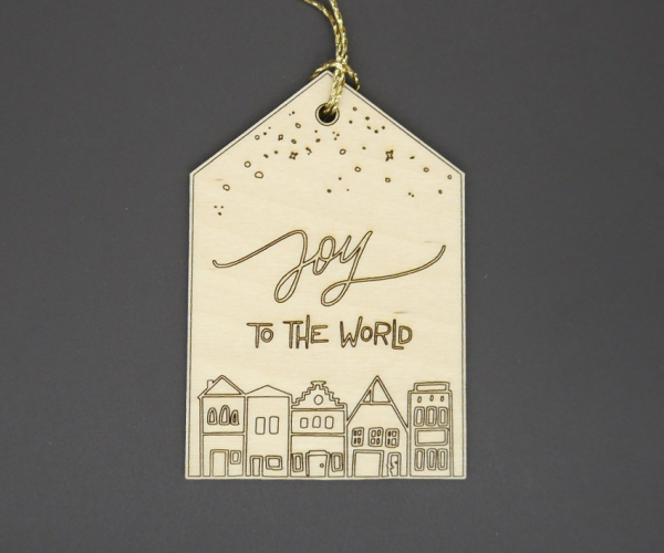 Anhänger "Joy to the world" groß