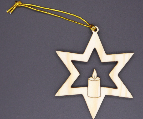 Sternanhänger "Kerze"