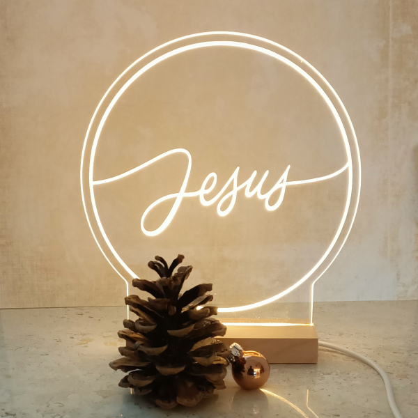 Leuchtbild "Jesus"